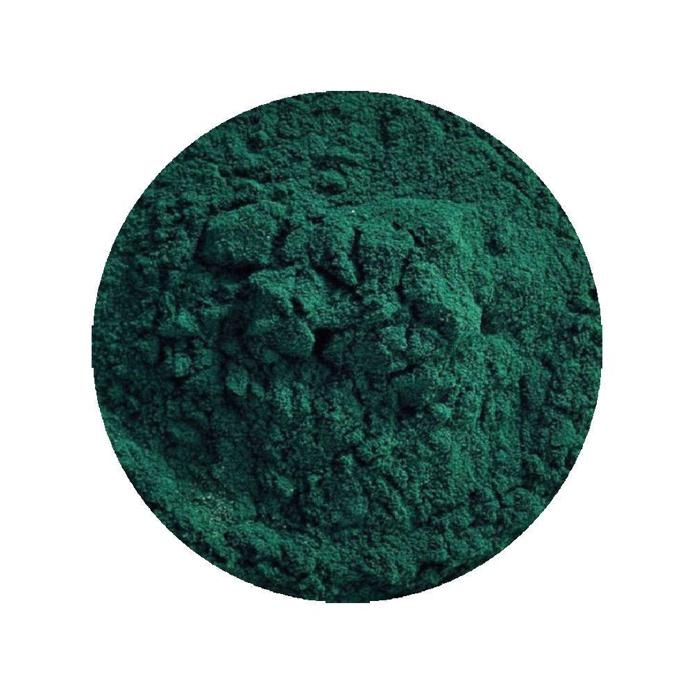 Organic Klamath supplement powder from Agnès' Petit Paris Skincare in deep green color