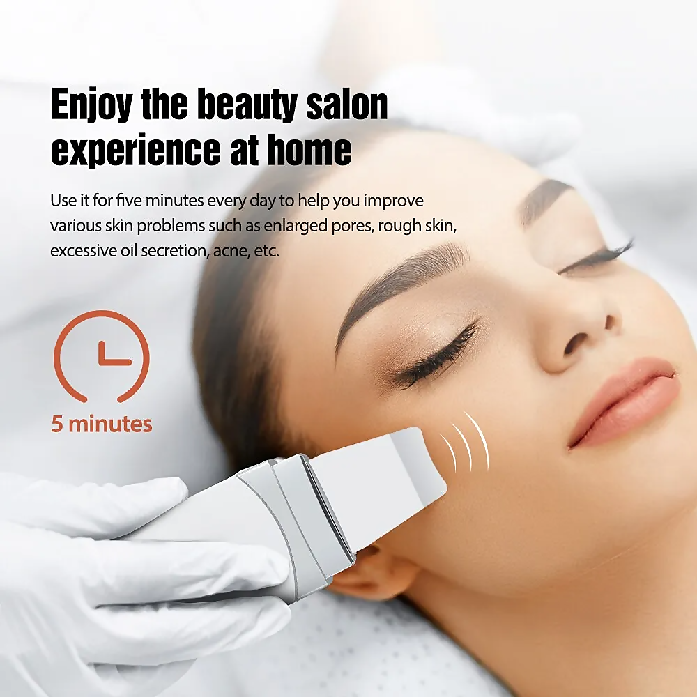 Agnès' Petit Paris Care Optimizer for at home French skincare treatment gently exfoliating a woman's face