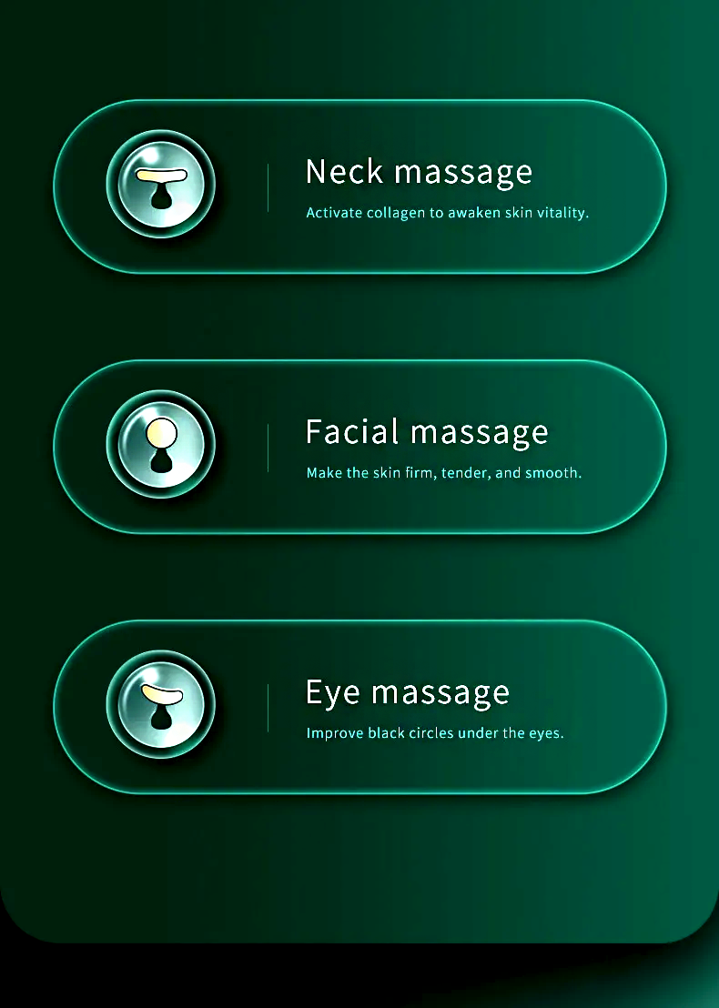 Agnès' Petit Paris Delphy-triple head facial massager with neck, facial, and eye massage features