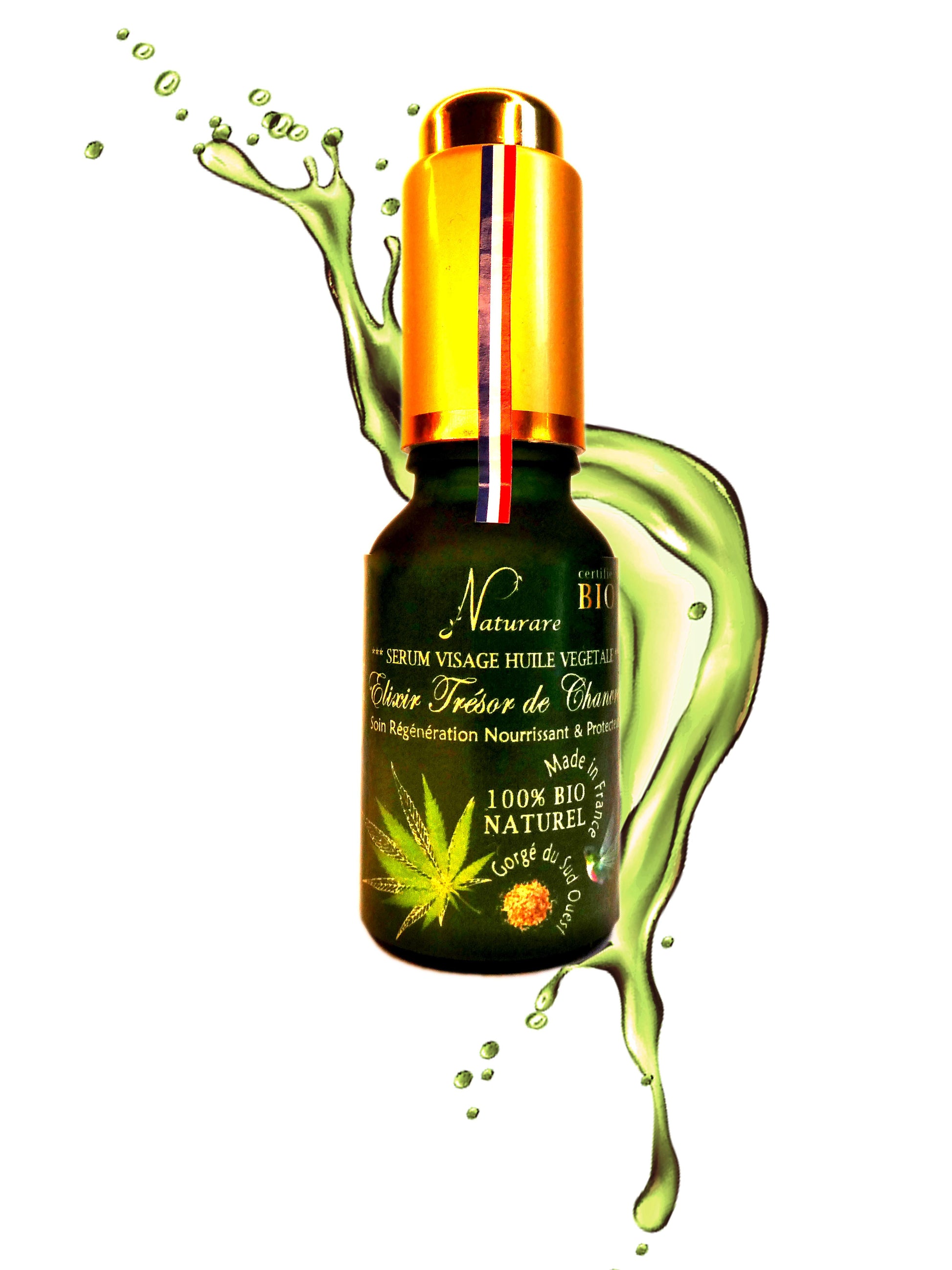 ORGANIC HEMP TREASURE ELIXIR - Vegetable Oil Serum Food Supplement.